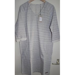 Moscow Special Melange Cotton Dress - Light Grey Melange - Maat L