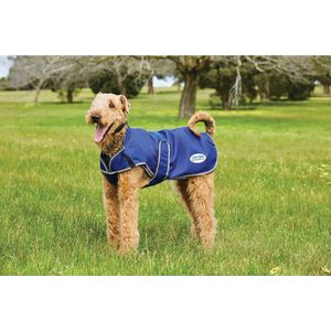 RelaxPets - Weatherbeeta - Hondendeken - Premier Free Duo Deluxe - 50 Gram - Uitneembare Fleece Voering  - Blauw - 45 cm