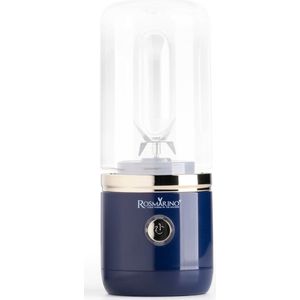 Rosmarino Portable Blender - Blender Smoothie - Blender to go - Smoothie blender - Mini Blender - Draadloos - 400 ml - 150W - Blauw