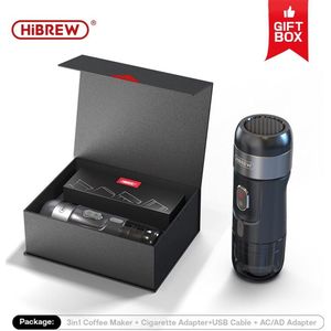 HiBrew® Koffie machine - Draagbaar - Inclusief Koffer - Espressomachine - Draagbare Koffiezetapparaat - koffiezetapparaat 12 volt - Koffiezetapparaat