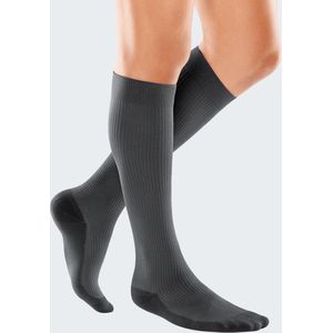 Medi Travel Men Compressiekousen Vliegtuig | CCL 1 | Gesloten Teenstuk | Grijs | Size XXL | Lengte: Normaal