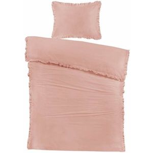 Papillon Fleur Dekbedovertrek - Eenpersoons - 140x200/220 cm - Roze