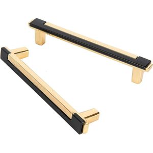 128mm 6-stuks Moderne Zwart Keukenkast Handgrepen - Slaapkamer Kledingkast Deur Handgrepen