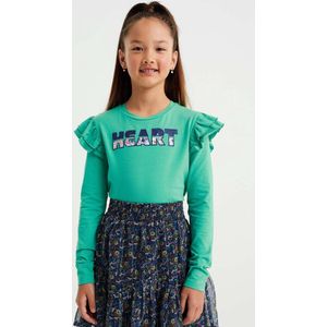 WE Fashion Meisjes T-shirt met embroidery