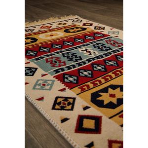 Tapijt Caïro - Vloerkleed 60x90 - Carpet - Kelim dubbelzijdig