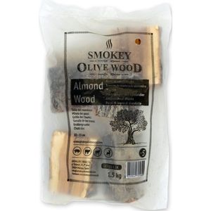 Rookchunks nr.5 1,5 kg amandel Smokey Olive Wood