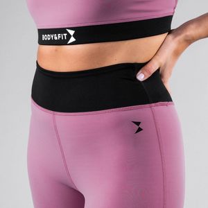 Body & Fit Perfection Comfort Legging - Sportlegging Dames - Thight Vrouwen  - Roze - Maat S