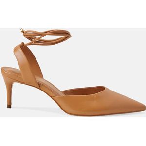 Mangará Jaborandi Dames sandalen Geitenleer - 6.5cm Hak - Bruin - Maat 38