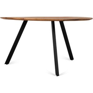 Eettafel Berlin Rond mangohout 140 cm - Naturel