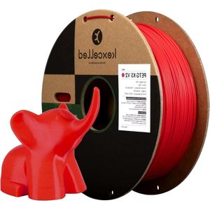 175mm 3D Printing Filament +/- 003mm 1kg Spoel (22lbs) Chemische Weerstand Rood - Geschikt voor FDM Printers