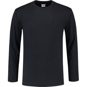 Tricorp t-shirt lange mouw - Casual - 101006 - navy - maat XXXL
