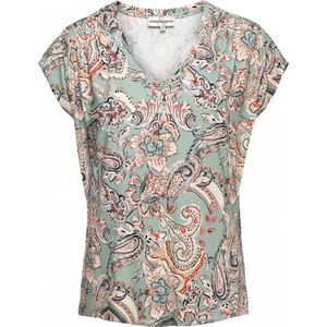 VIVIAN PAISLEY T-Misty Green (Multi - XS