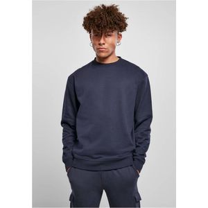 Urban Classics - Basic Crewneck sweater/trui - S - Blauw