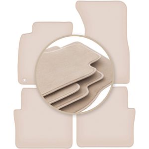 PREMIUM beige matten voor: Audi A8 D3 sedan 2002-2009