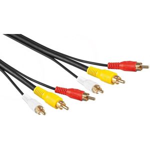 Tulp composiet audio video kabel - verguld - 1,5 meter