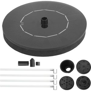 Outdoor Solar Fontein Pomp - Zonne-energie Vogel Bad Water Fonteinen Pomp met 7 stks Nozzle Spray - Accessoire Set .