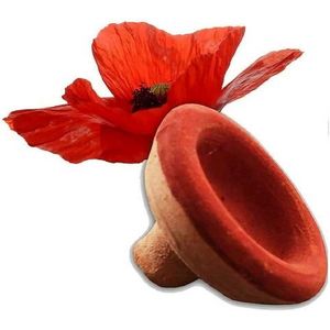 Aker Fassi - Marokkaanse lippenstift en wangkleur met natuurlijke klei van klaprozen en granaatappel - Traditionele Marokkaanse cosmetica