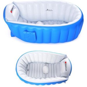 Intime Plastic | Baby bad | Baby badje | Kinderbad | Peuterbad | Zitbad | Baby spa | Opblaasbaar | Opvouwbaar | Anti slip | Blauw |