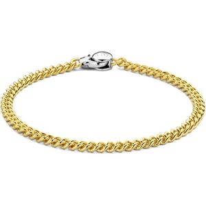 TI SENTO Dames Armband - 925 zilver - Zilver geel verguld - Maat M - 23055SY