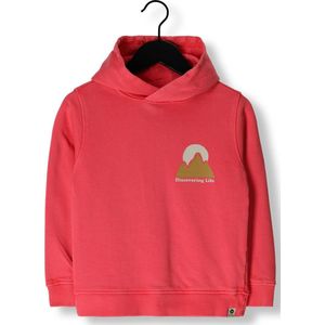 DAILY7 Hoodie Discovering Life Truien & Vesten Jongens - Sweater - Hoodie - Vest- Rood - Maat 98