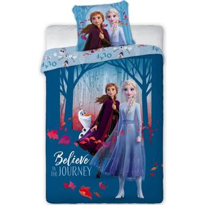 Disney Frozen Believe - Dekbedovertrek - Eenpersoons - 140 x 200 cm - 100% katoen