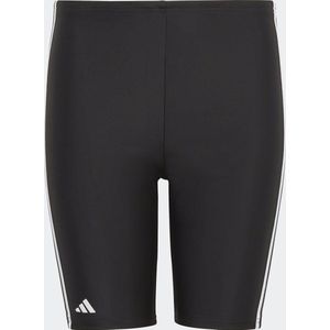 adidas Performance Classic 3-Stripes Lange Zwembroek - Kinderen - Zwart- 140