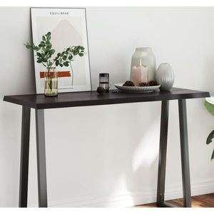 vidaXL Tafelblad - Eikenhout - Donkerbruin - 120x50 cm Tafelblad Eikenhout - Eikenhouten Tafelblad - Tafelblad Vervangen - Salontafel - Eetkamertafel