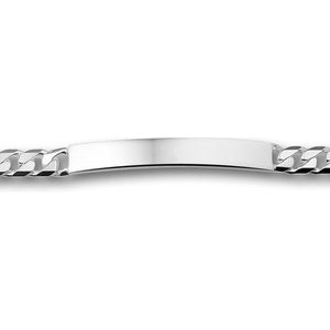 The Jewelry Collection For Men Graveerarmband Gourmet Plaat 6 mm - Zilver