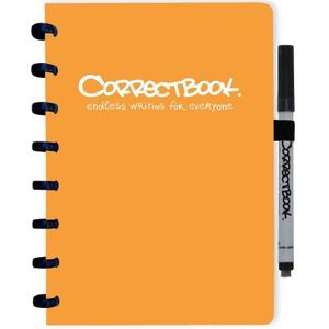 Correctbook Original Peachy Orange-Blanco - Uitwisbaar / Whiteboard Notitieboek