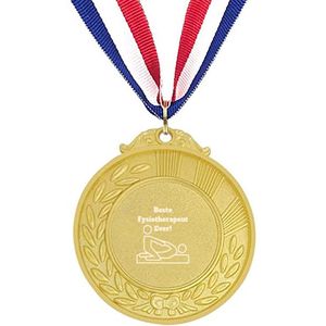 Akyol - beste fysiotherapeut medaille goudkleuring - Beste fysiotherapeut - cadeau fysiotherapeut - leuk cadeau voor je fysiotherapeut om te geven - verjaardag fysiotherapeut