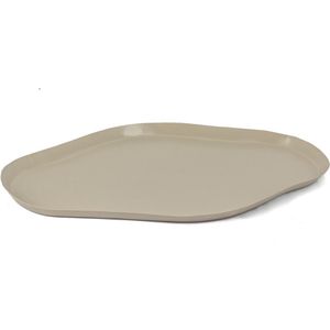HomeBound by KY | Metalen tray organisch sand | 43x25x2cm | tray metaal zand organisch