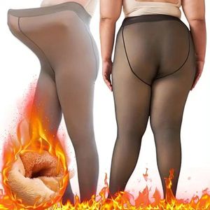 thermo panty plus size - maat 46/48 - vallen op maat - winter panty - gevoerde fleece panty - xxxl size