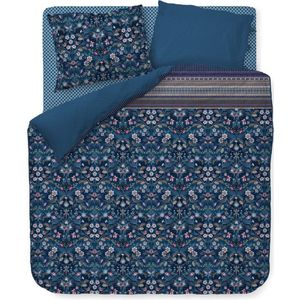 Pip Studio Mirrorama dekbedovertrek - Lits-Jumeaux XL - 260x200/220 - Donker Blauw