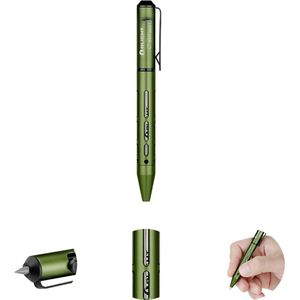 Mini2 Biro Pen Zwarte Inkt ��– Compacte Balpen Voor Kantoor, School Of Thuisgebruik – Groen Design