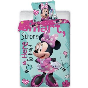 Disney - Minnie Mouse - Dekbedovertrek - 140 x 200 centimeter - Dekbed - Eenpersoons