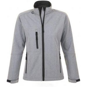SOLS Dames/dames Roxy Soft Shell Jacket (ademend, winddicht en waterbestendig) (Grijze Mergel)