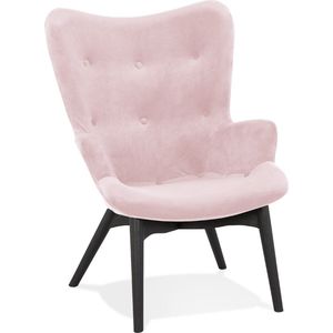 Maysun - Design Fauteuil - MELODIE Roze - Zwart