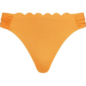 Hunkemöller Bikinibroekje Scallop Lurex Oranje XS