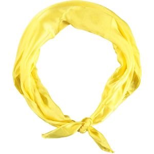 Apollo - Feest Bandana - Bandana sjaal - fluor geel - one size - Bandana dames - Bandana Heren - Carnaval - Carnaval accessoires - Feestkleding Apollo