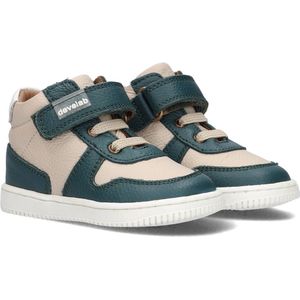 Develab 45837 Hoge sneakers - Leren Sneaker - Jongens - Groen - Maat 21