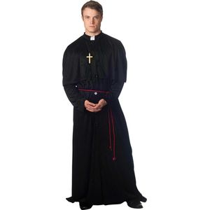 Amscan Kostuum Priester Polyester Zwart Maat M/l 3-delig