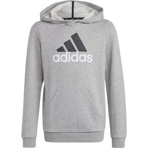 adidas Sportswear Essentials Two-Colored Big Logo Katoenen Hoodie - Kinderen - Grijs- 152