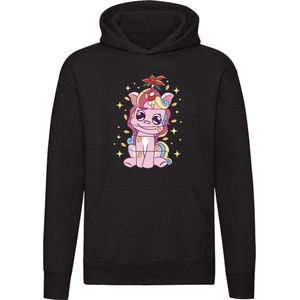 Unicorn Kerst Hoodie | Kersttrui| Kerstboom | Lampjes |  Trui | Unisex