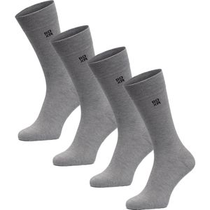BOXR Underwear - Bamboe sokken - Bamboe Sokken Dames & Heren - Zijdezacht - Naadloos - Lange sokken - 47/49 - Grijs