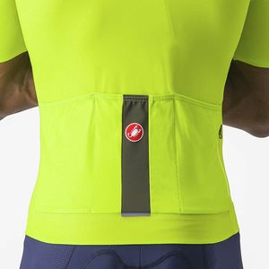 Castelli Prologo Lite Jersey - Electric Lime/Deep Green