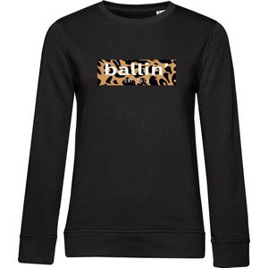 Dames Sweaters met Ballin Est. 2013 Panter Block Sweater Print - Zwart - Maat XL