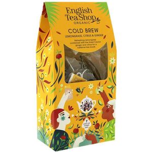 English Tea Shop - biologisch - Cold brew Lemongrass, Citrus & Ginger - Thee infusies voor het maken van ijsthee - 7 theeinfusies