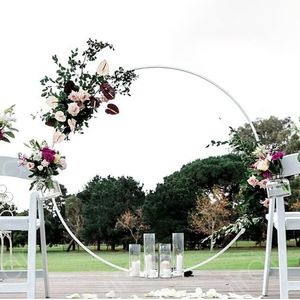 Ronde ballonnenboog, bouwset, 100 cm, cirkel, bloemenboog, standaard, bruiloft, bloemenboog, achtergrondstandaard, balloncirkelframe, ringstandaard voor verjaardagsfeesten, decoraties