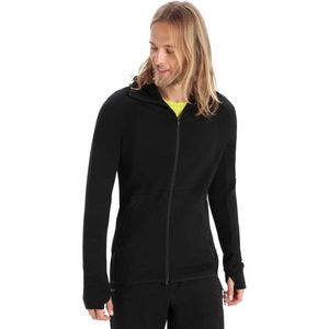 ICEBREAKER Zone Knit Zip Sweatshirt Heren - Black - S