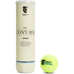 Tretorn Serie + Control Tennisballen 4-tube gasgevuld - Geel